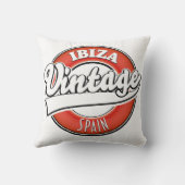 イビザスペインヴィンテージスタイルロゴ クッション (裏面)