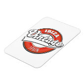 イビザスペインヴィンテージスタイルロゴ マグネット (左側)