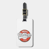 イビザスペインヴィンテージスタイルロゴ ラゲッジタグ (正面縦)