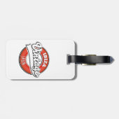 イビザスペインヴィンテージスタイルロゴ ラゲッジタグ (裏面横)