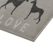 イビザンハウンドシルエット愛 カッティングボード (角)