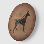 イビザンハウンドシルエット素朴スタイル ラージ壁時計 (傾斜)