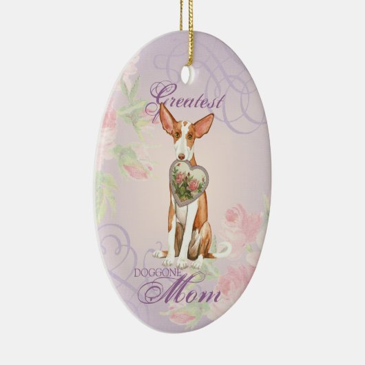 イビザンハウンドハートマママセラミックオーナメント セラミックオーナメント (右)