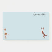 イビザンハウンドポデコパーソナライズされた ポストイット (正面)