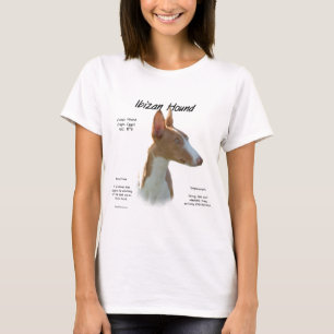 イビザンハウンド歴史デザイン Tシャツ