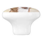 イビザンハウンド絵画ズ – かわいいオリジナルドッグアート セラミックノブ (側面)