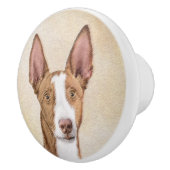 イビザンハウンド絵画ズ – かわいいオリジナルドッグアート セラミックノブ (右)