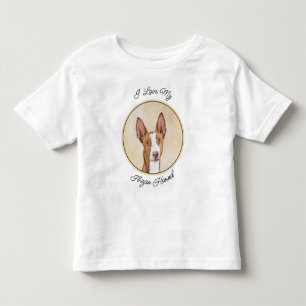 イビザンハウンド絵画ズ – かわいいオリジナルドッグアート トドラーTシャツ