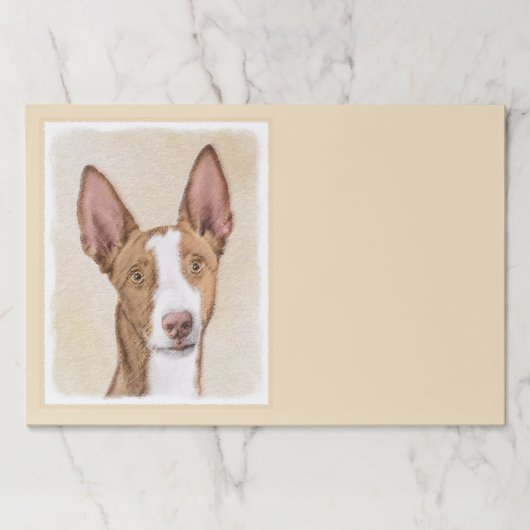 イビザンハウンド絵画ズ – かわいいオリジナルドッグアート ペーパーパッド (正面)