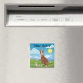 イビザンハウンド ポデンコ ウサギの愛 マグネット (インサイチュ (食洗機))