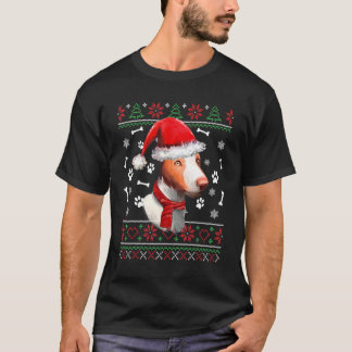 イビザン・ハウンドのクリスマス・セーター サンタ帽 パジャマ Tシャツ