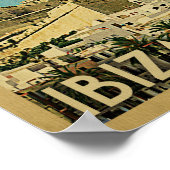 イビザヴィンテージ旅行ポスター ポスター (角)