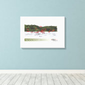 イビスの飛行 キャンバスプリント (インサイチュ (ウッドフロア))