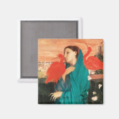 イビスウィングウーマンファインアートバイエドガー マグネット (正面/裏面)