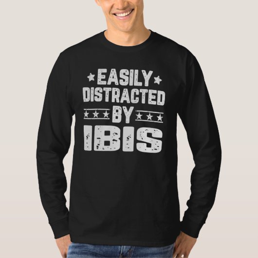 イビスバードイビスで気を散らしやすい Tシャツ (正面)
