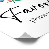 イビリーストロベリーファースト誕生日ガールスウィート ポスター (角)