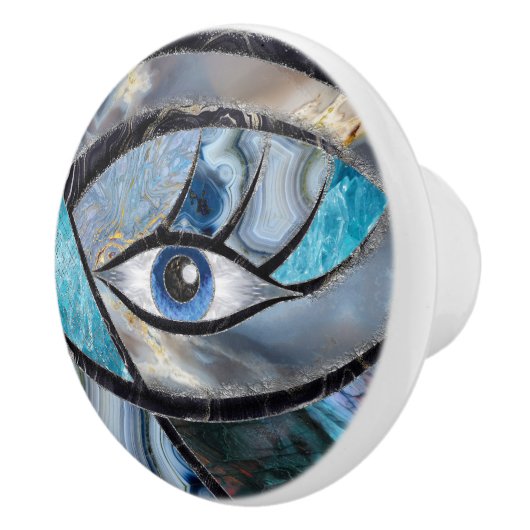 イビルアイアミュレットミネラル質感ズコラージュ セラミックノブ (右)