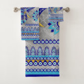 イビルアイエレファント装飾柄 バスタオルセット (インサイチュ)