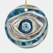 イビルアイミネラル質感と金ゴールド セラミックオーナメント (裏面)