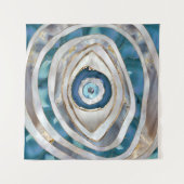 イビルアイミネラル質感と金ゴールド タペストリー (正面(横))