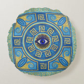 イビルアイモザイクタイルオーナメント ラウンドクッション (正面)