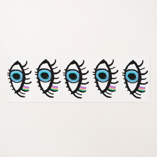 イビルアイヨガマットバイアムケシェエンジェルプロテクション ヨガマット (正面(横))