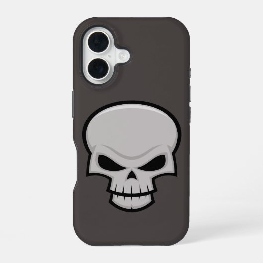 イビルスカルデザイン iPhone 16ケース (裏面)