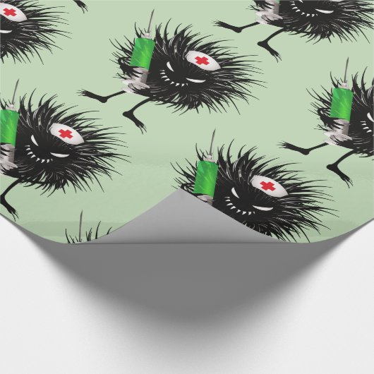 イビルナースミームダークユーモアおもしろいメディカル ラッピングペーパー (角)