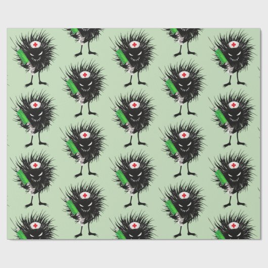 イビルナースミームダークユーモアおもしろいメディカル ラッピングペーパー (フラット)