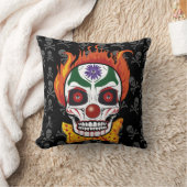 イビルピエロスカルデーモン装飾用クッションホームデコール クッション (ブランケット)