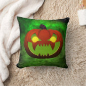 イビル不気味ハロウィーンパンプキン クッション (ブランケット)