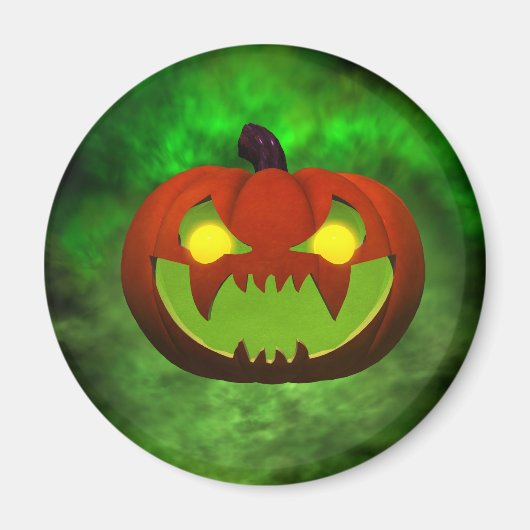 イビル不気味ハロウィーンパンプキン マグネット (正面)