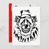 イビル怖いピエロハロウィーン 招待状 (正面/裏面)