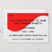 イビル怖いピエロハロウィーン 招待状 (裏面)