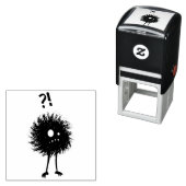 イビル疑問に思キャラクターのダークゴシック セルフインキングスタンプ (インサイチュ)