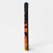 イビル顔ハロウィーンレッド顔怖いグリーンアイズ Case-Mate iPhoneケース (裏面/左)