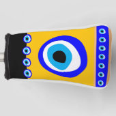 イビル·アイ·タリスマン&アラビア·アミュレット/トルコ語（ギリシャ語） ゴルフヘッドカバー (正面)