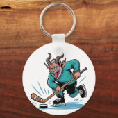イビル・クランプ遊スのアイスホッケークリスマススポーツ キーホルダー (正面)