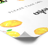 イビースサインレモンブライダルシャワーメインスクイーズ ポスター (角)