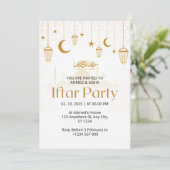 イフタールの夕食の招待ラマダンのレンタンとモスク 招待状 (スタンド正面)