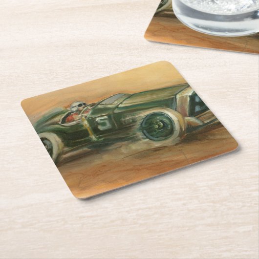 イフランスのサンハーパーのグランプリ スクエアペーパーコースター (アングル)