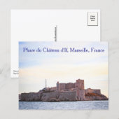 イフ城の灯台、マルセイユ、フランス、ポストカード ポストカード (正面/裏面)