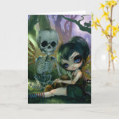 "イブおよび肋骨"の挨拶状 カード (黄色い花)