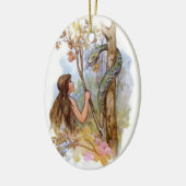 イブおよび蛇 セラミックオーナメント (左)