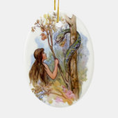 イブおよび蛇 セラミックオーナメント (裏面)