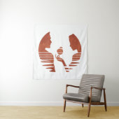 イブがアダムにリンゴを手渡す、グランジ・バージョン 3/3 タペストリー (インサイチュ)