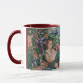 イブの動物そしてAppearancceを示しているアダム マグカップ (左)