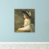 イブの娘,梨の年次,クリスマス, 1899 キャンバスプリント (インサイチュ (ウッドフロア))