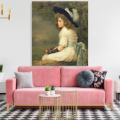 イブの娘,梨の年次,クリスマス, 1899 キャンバスプリント (インサイチュ (リビング))