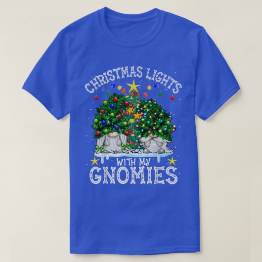 イブの格言で素敵な猫クリスマスライト Tシャツ (デザイン正面)